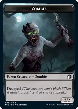 Zombie (005) // Vampire Double-Sided Token card image