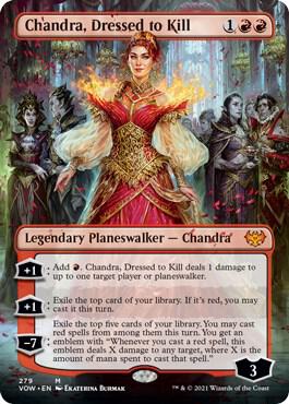 Chandra, Dressed to Kill (Borderless) card image
