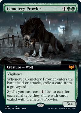 Cemetery Prowler (Extended Art) card image
