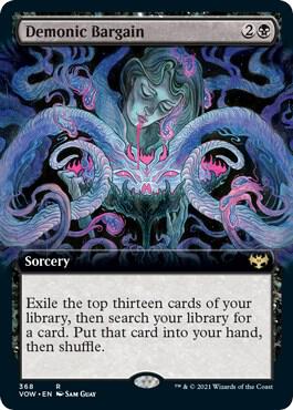Demonic Bargain (Extended Art) card image