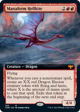 Manaform Hellkite (Extended Art) card image