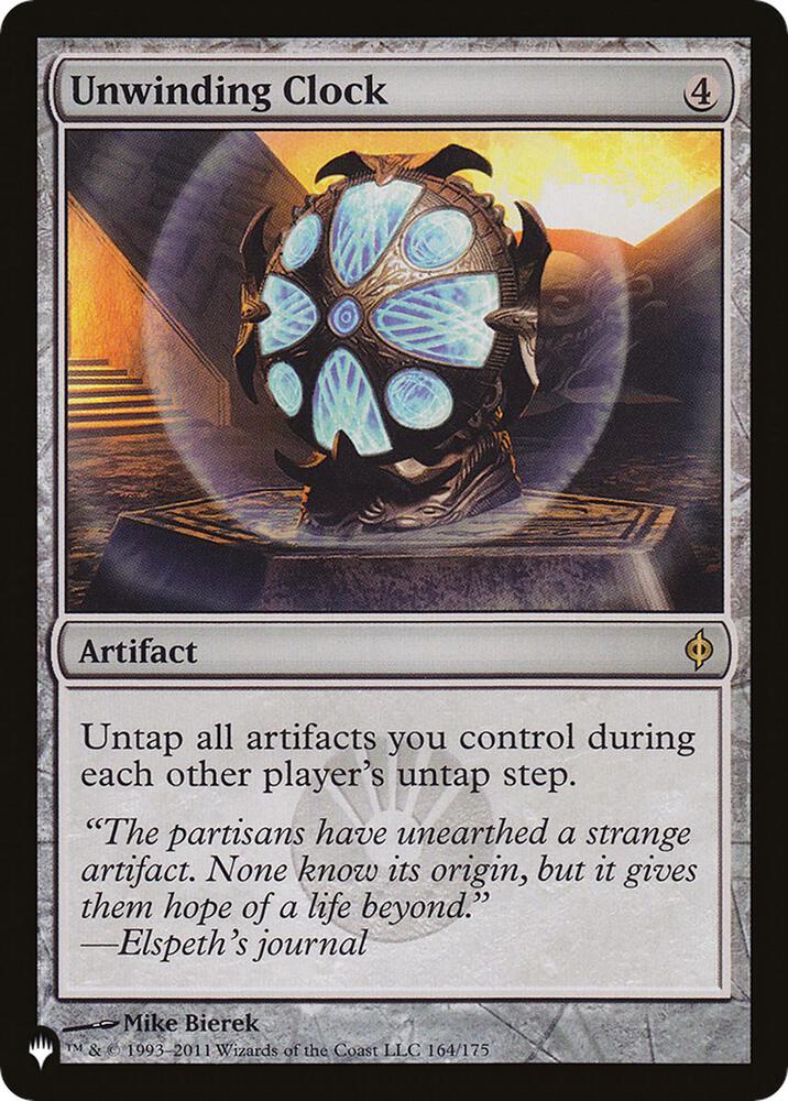 Unwinding Clock card image