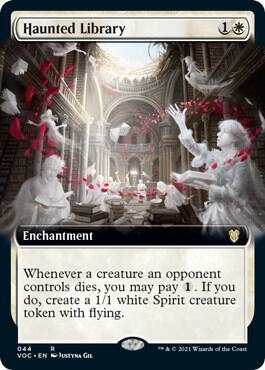 Haunted Library (Extended Art) card image