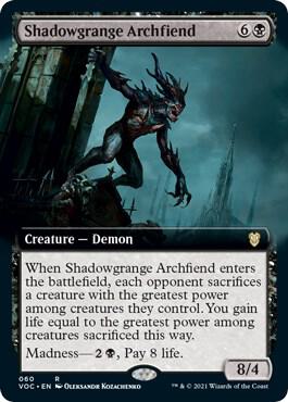 Shadowgrange Archfiend (Extended Art) card image