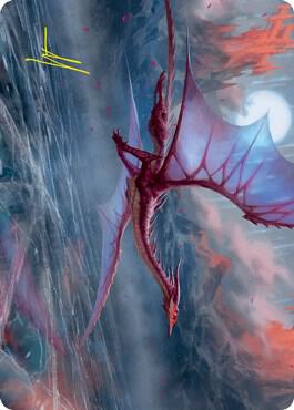 Manaform Hellkite Art Card (Gold-Stamped Signature) card image