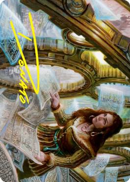 Cartographer's Survey Art Card (Gold-Stamped Signature) card image