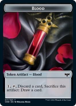 Blood // Spirit Cleric Double-Sided Token card image