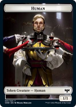 Human (001) // Spirit (002) Double-Sided Token card image