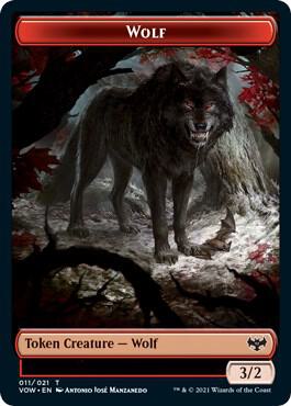 Wolf (011) // Wolf (014) Double-Sided Token card image