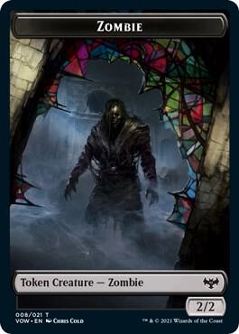 Zombie (008) // Treasure Double-Sided Token card image
