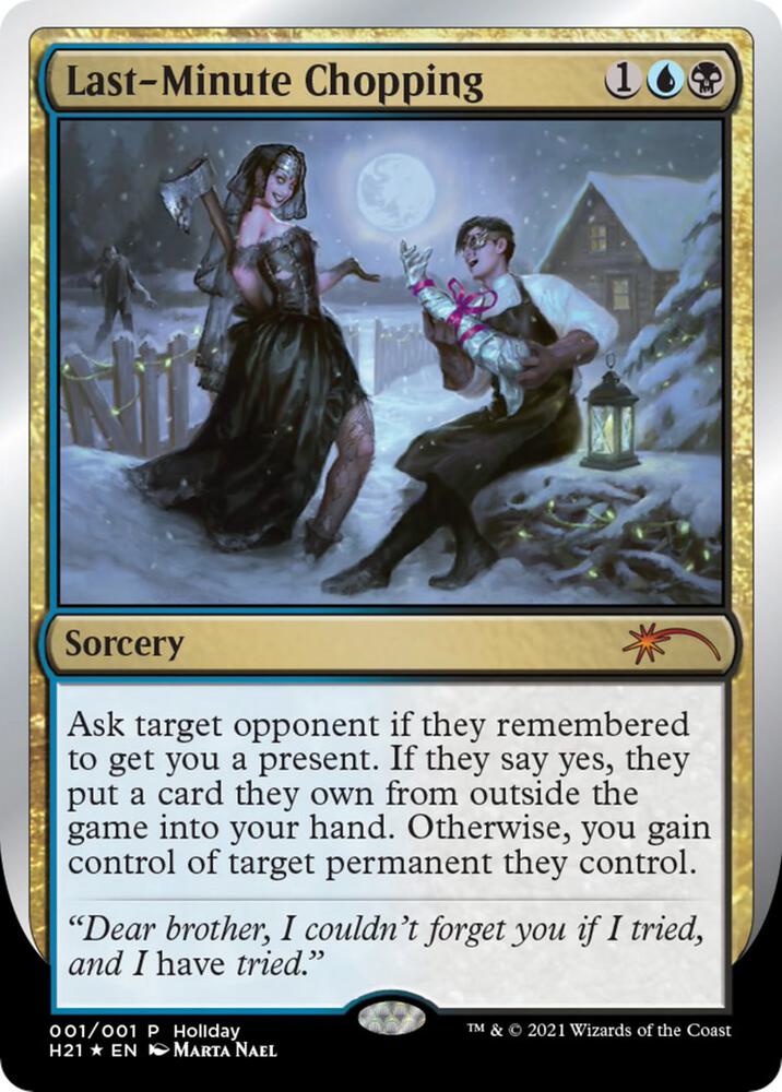 Last-Minute Chopping card image