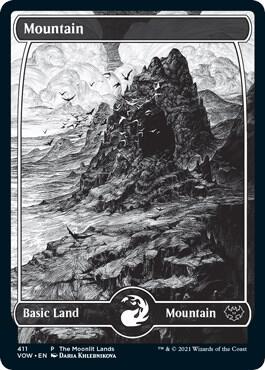 Mountain (Moonlit Land) (Foil Etched) card image
