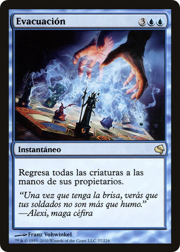 Evacuation (Spanish) - "Evacuacion" card image