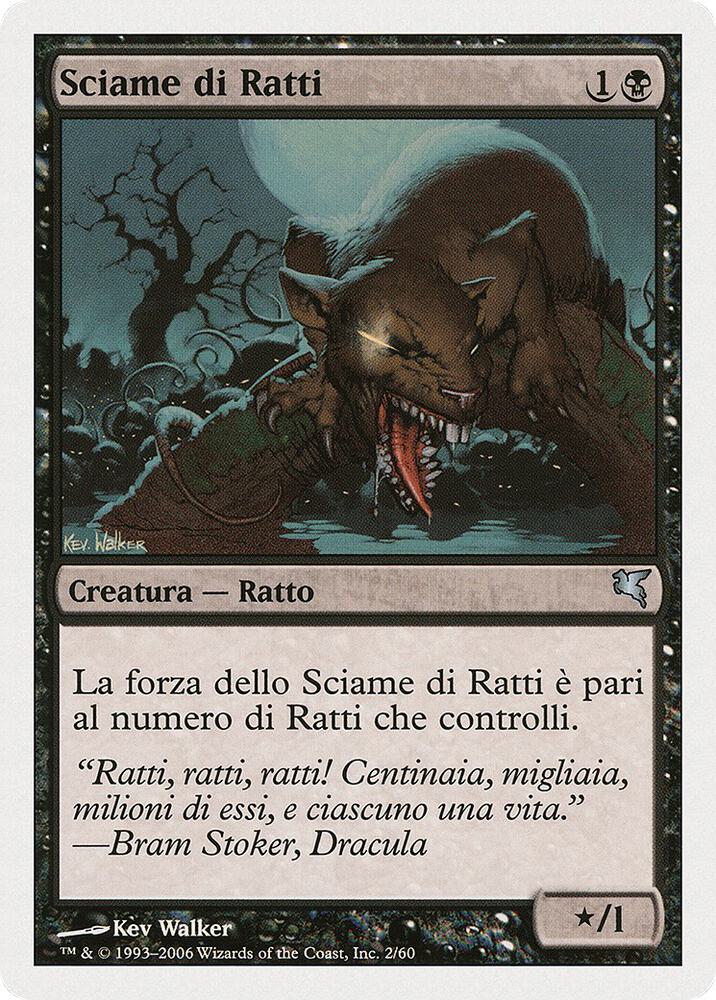 Swarm of Rats (Italian) - "Sciame di rats" (A2) card image