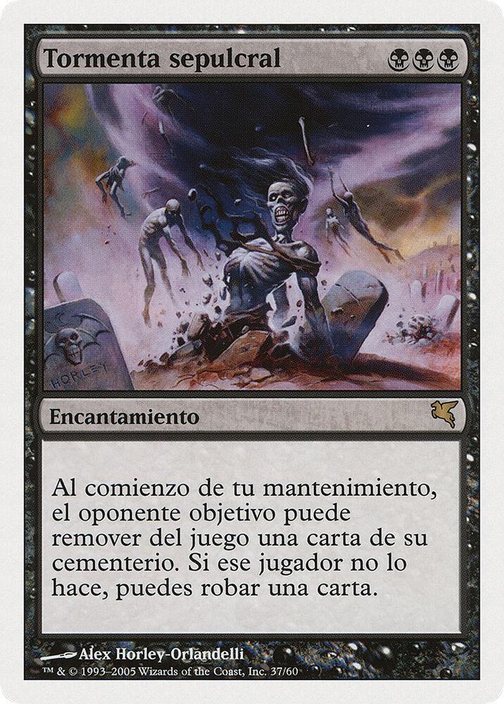 Gravestorm (Spanish) - "Tormenta sepulcral" card image