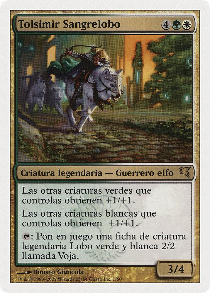Tolsimir Wolfblood (Spanish) - "Tolsimir Sangrelobo" card image