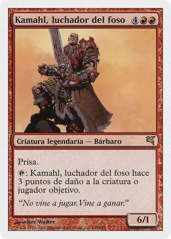 Kamahl, Pit Fighter (Spanish) - "Kamahl, luchador del foso" card image