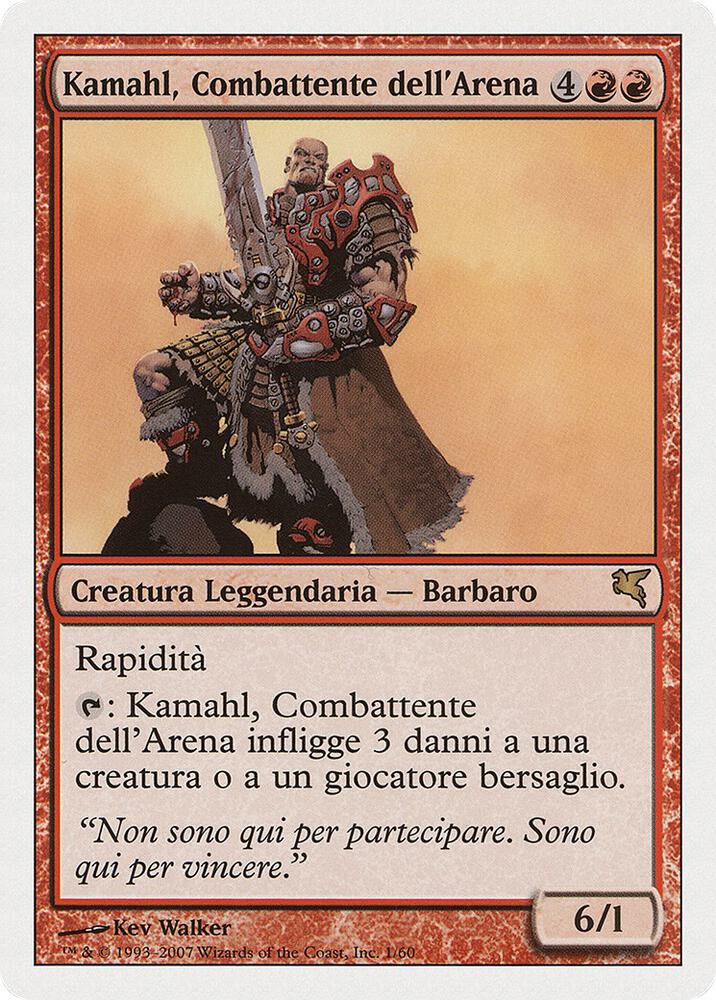 Kamahl, Pit Fighter (Italian) - "Kamahl, Combattente dell'Arena" card image