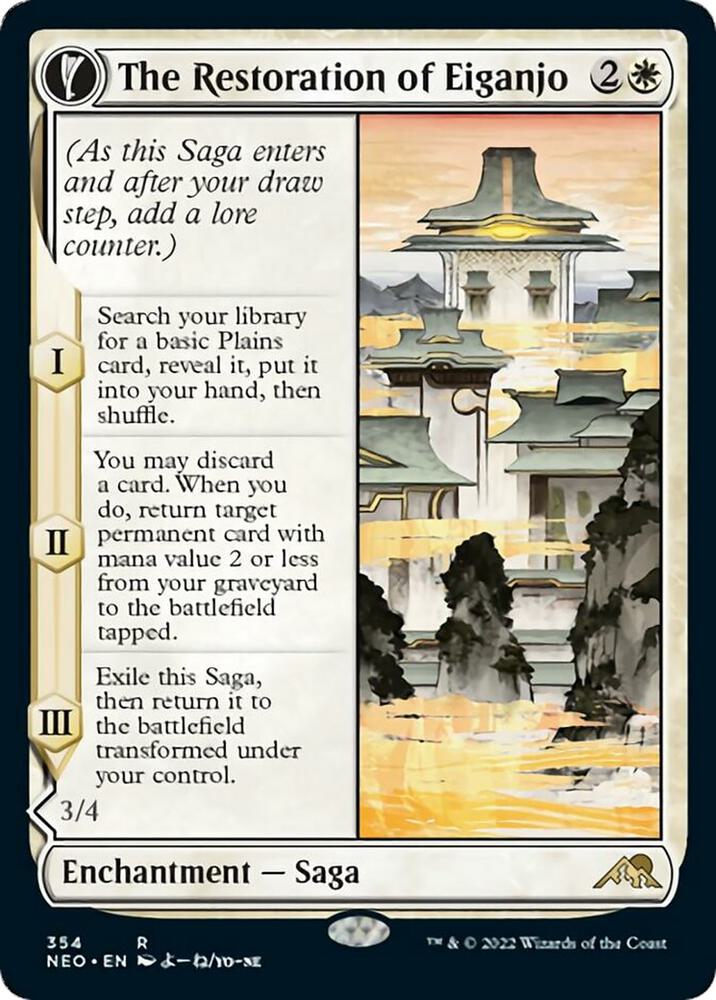 The Restoration of Eiganjo (Showcase) card image