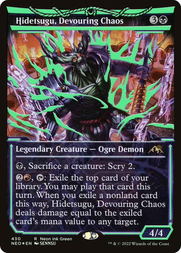 Hidetsugu, Devouring Chaos (Neon Green) card image