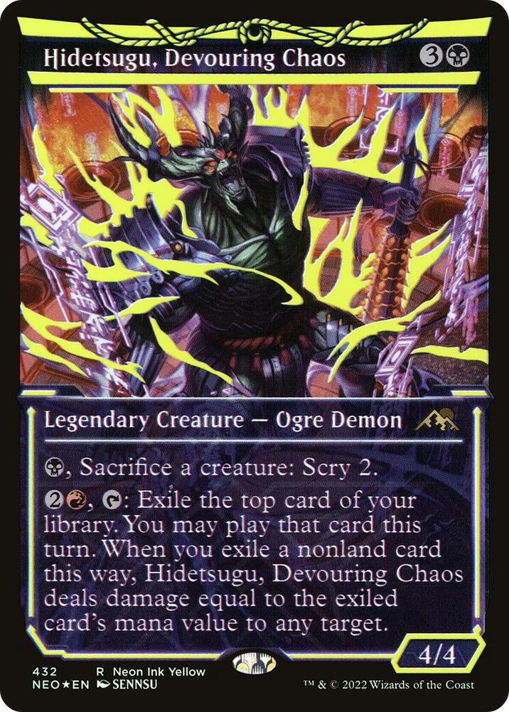 Hidetsugu, Devouring Chaos (Neon Yellow) (WPN Exclusive) card image