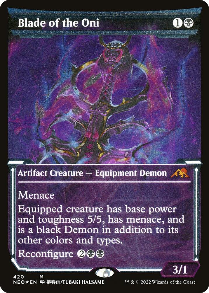 Blade of the Oni (Showcase) (Foil Etched) card image