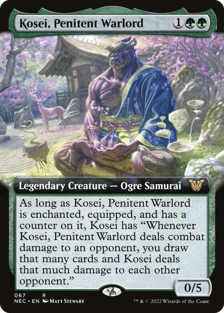 Kosei, Penitent Warlord (Extended Art) card image