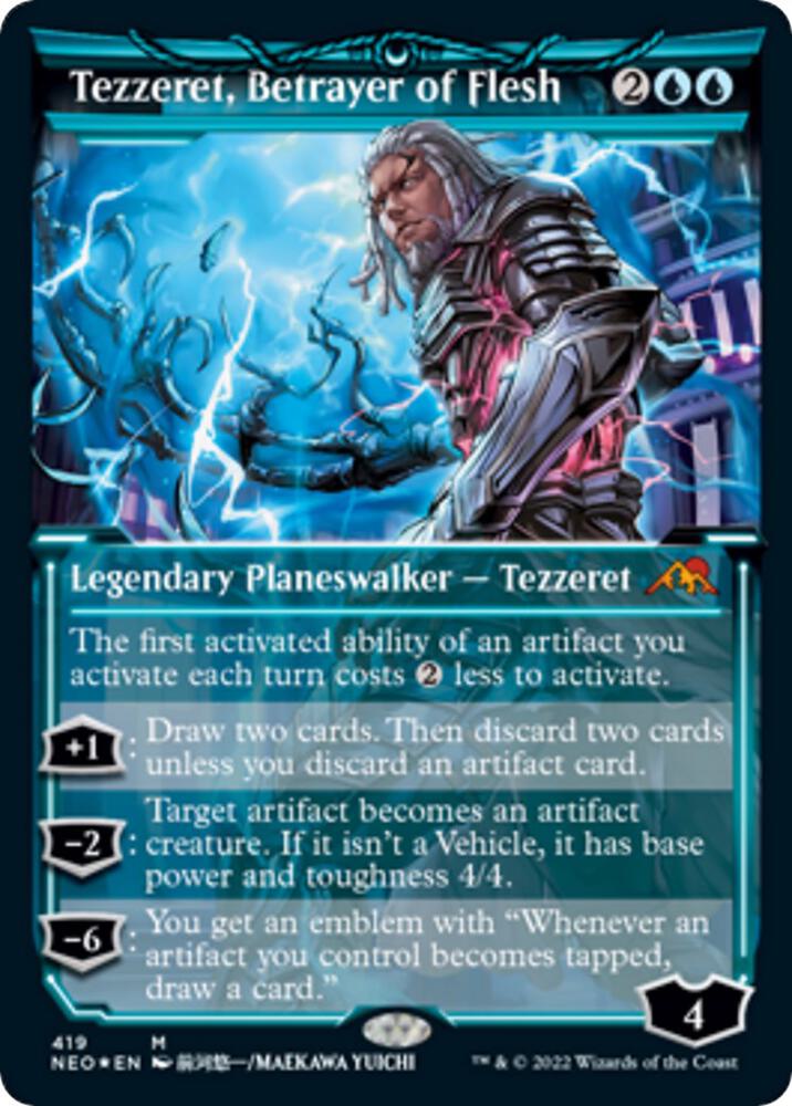Tezzeret, Betrayer of Flesh (Showcase) (Foil Etched) card image