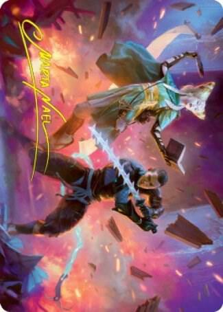 Explosive Entry Art Card (Gold-Stamped Signature) card image