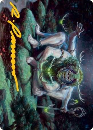 Myojin of Towering Might Art Card (Gold-Stamped Signature) card image