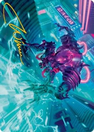 Surgehacker Mech Art Card (Gold-Stamped Signature) card image