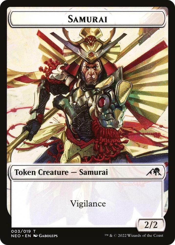 Samurai (003) // Mechtitan (014) Double-sided Token card image