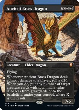 Ancient Brass Dragon (Borderless) card image
