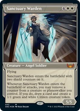 Sanctuary Warden (Showcase) (Foil Etched) card image