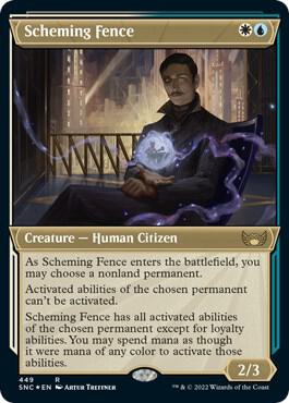 Scheming Fence (Showcase) (Foil Etched) card image