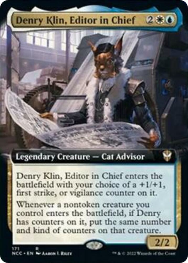 Denry Klin, Editor in Chief (Extended Art) card image