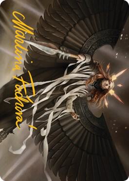 Angel of Suffering Art Card (Gold-Stamped Signature) card image