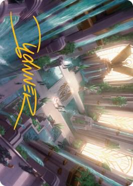 Spara's Headquarters Art Card (Gold-Stamped Signature) card image