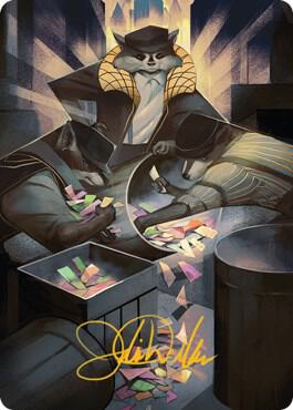 Masked Bandits Art Card (Gold-Stamped Signature) card image
