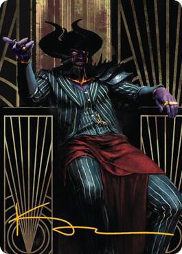Ob Nixilis, the Adversary Art Card (71/81) (Gold-Stamped Signature) card image