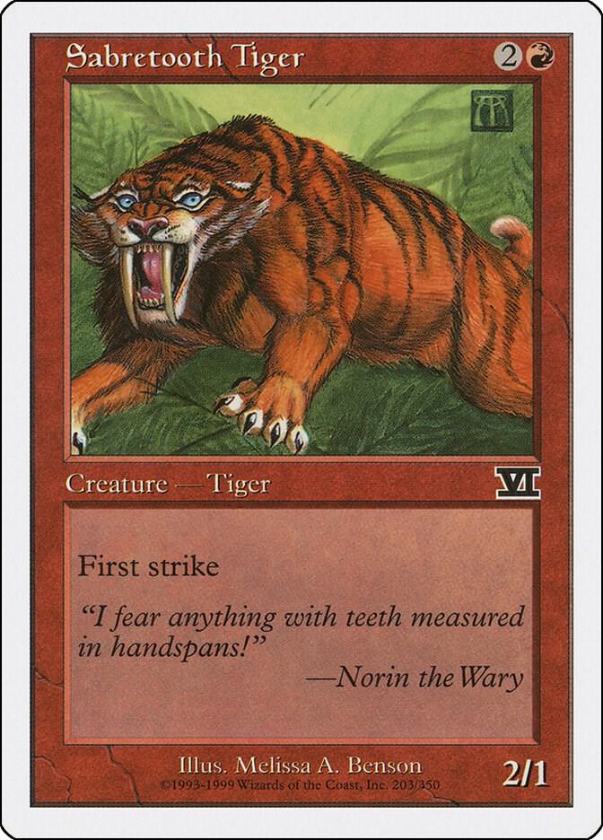 Sabretooth Tiger card image