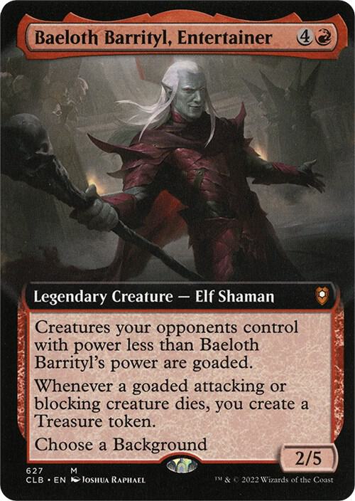 Baeloth Barrityl, Entertainer (Extended Art) card image