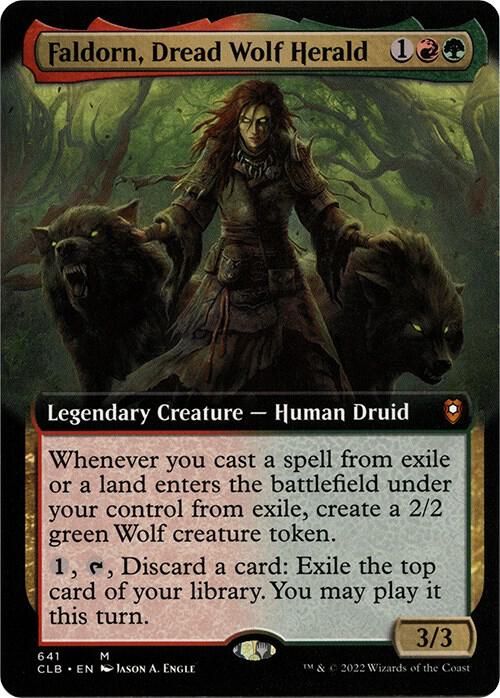 Faldorn, Dread Wolf Herald (Extended Art) card image
