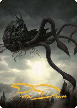 Nautiloid Ship Art Card (Gold-Stamped Signature) card image