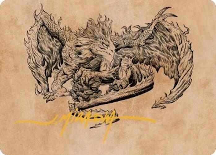 Miirym, Sentinel Wyrm Art Card (Gold-Stamped Signature) card image