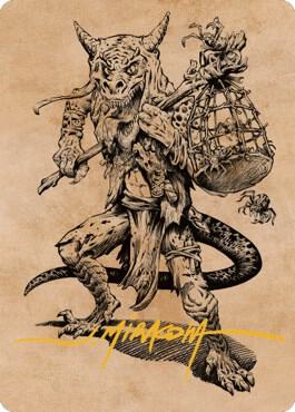 Taunting Kobold Art Card (Gold-Stamped Signature) card image