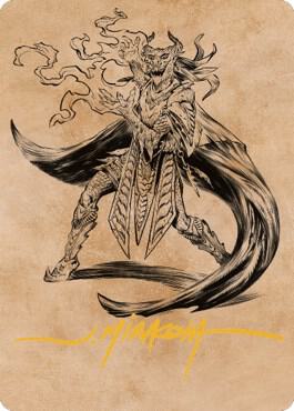 Livaan, Cultist of Tiamat Art Card (Gold-Stamped Signature) card image