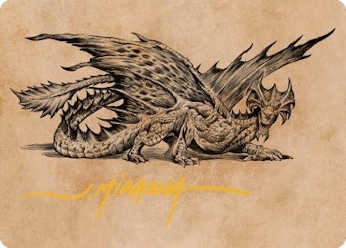 Ancient Brass Dragon Art Card (49/81) (Gold-Stamped Signature) card image