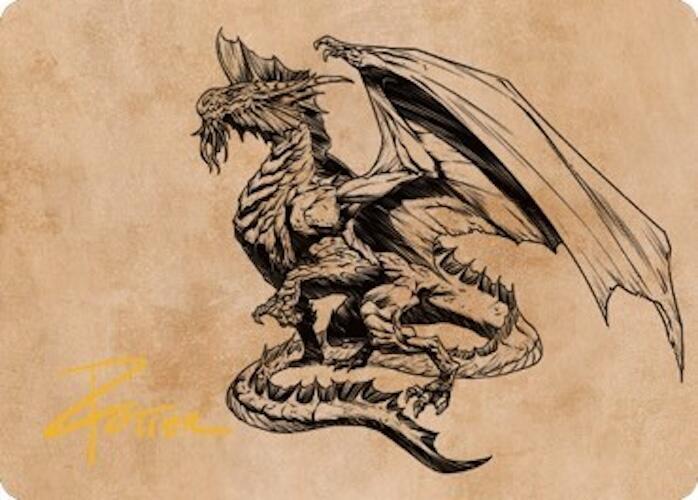 Ancient Silver Dragon Art Card (47/81) (Gold-Stamped Signature) card image