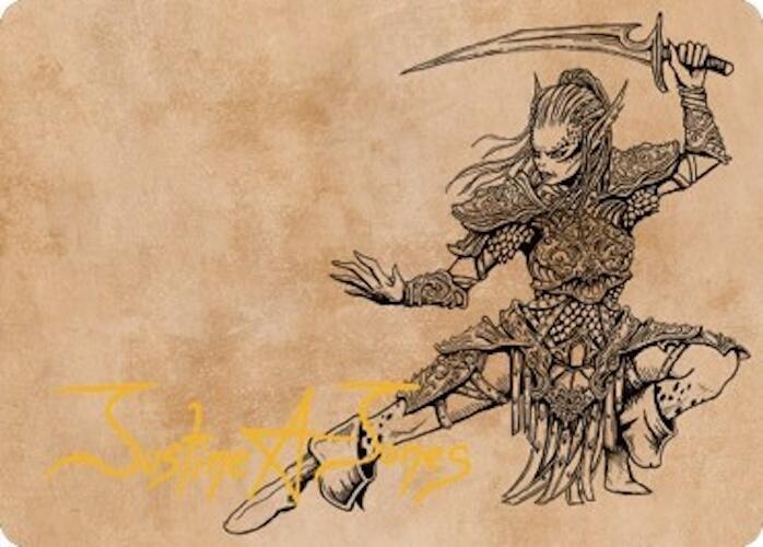 Lae'zel, Vlaakith's Champion Art Card (Gold-Stamped Signature) card image